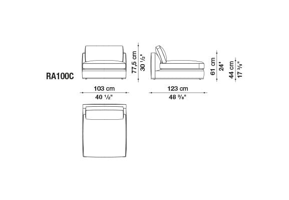 Угловой диван из ткани B&B Italia Ричард ARCH-00040927 - Вид №47