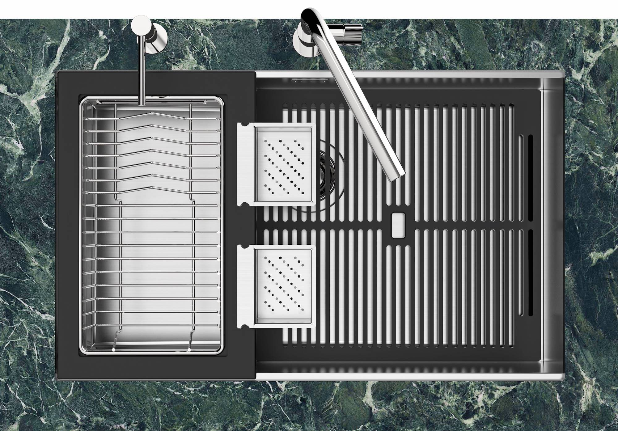 Раковина из нержавеющей стали с одной чашей Foster Quadra Evo ARCH-00151399 - Вид №4