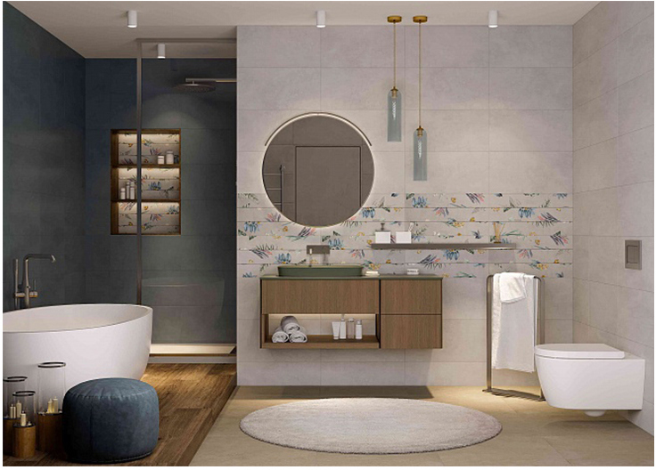 90284922 Керамическая плитка Frida blue 30х60см, цена за упаковку STLM-0168800 CRETO