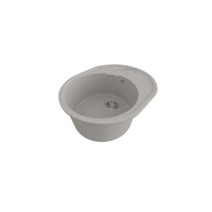 91547709 Накладная мойка Gamma stone GS-8-310 49.5x75x19 см искусственный камень цвет светло-серый STLM-1436630