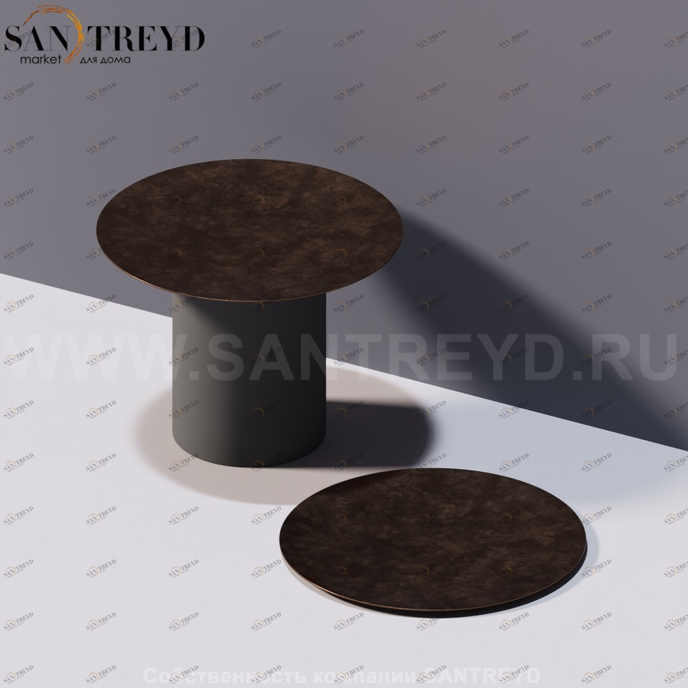 Agape GEMMA Лоток или крышка 18 см темная бронза ACOM255BR