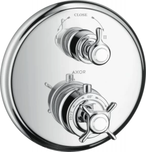 16800000 Термостат скрытого монтажа с поперечной ручкой и запорным вентилем AXOR MONTREUX