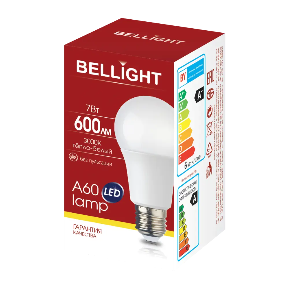 Светодиодная лампа Bellight E27 с теплым белым светом для уютного интерьера 88297785 STLM-0923258 - Вид №4