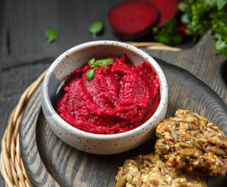 6912 Хумус свекольный с крекером Вкусляндия  - Вид №1