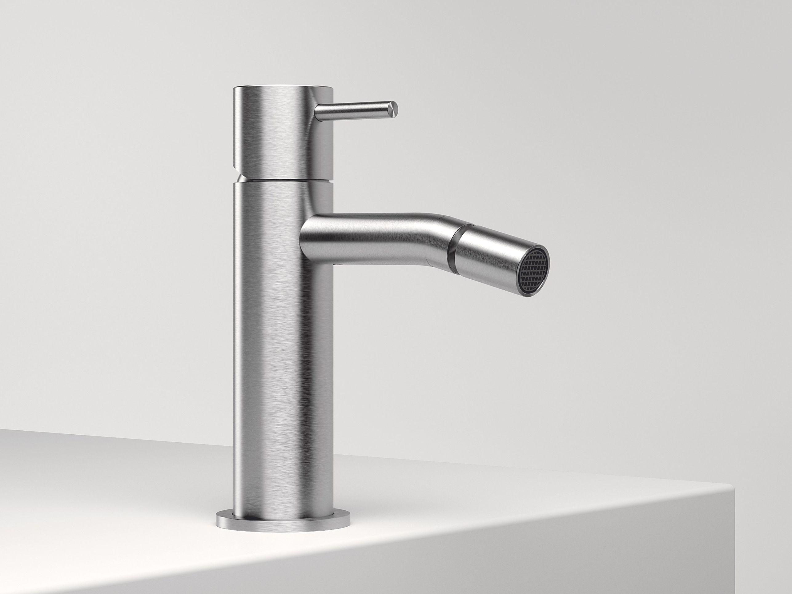 Смеситель для биде из нержавеющей стали с поворотным горлышком Zazzeri Z316 MONO ARCH-00007145 - Вид №1