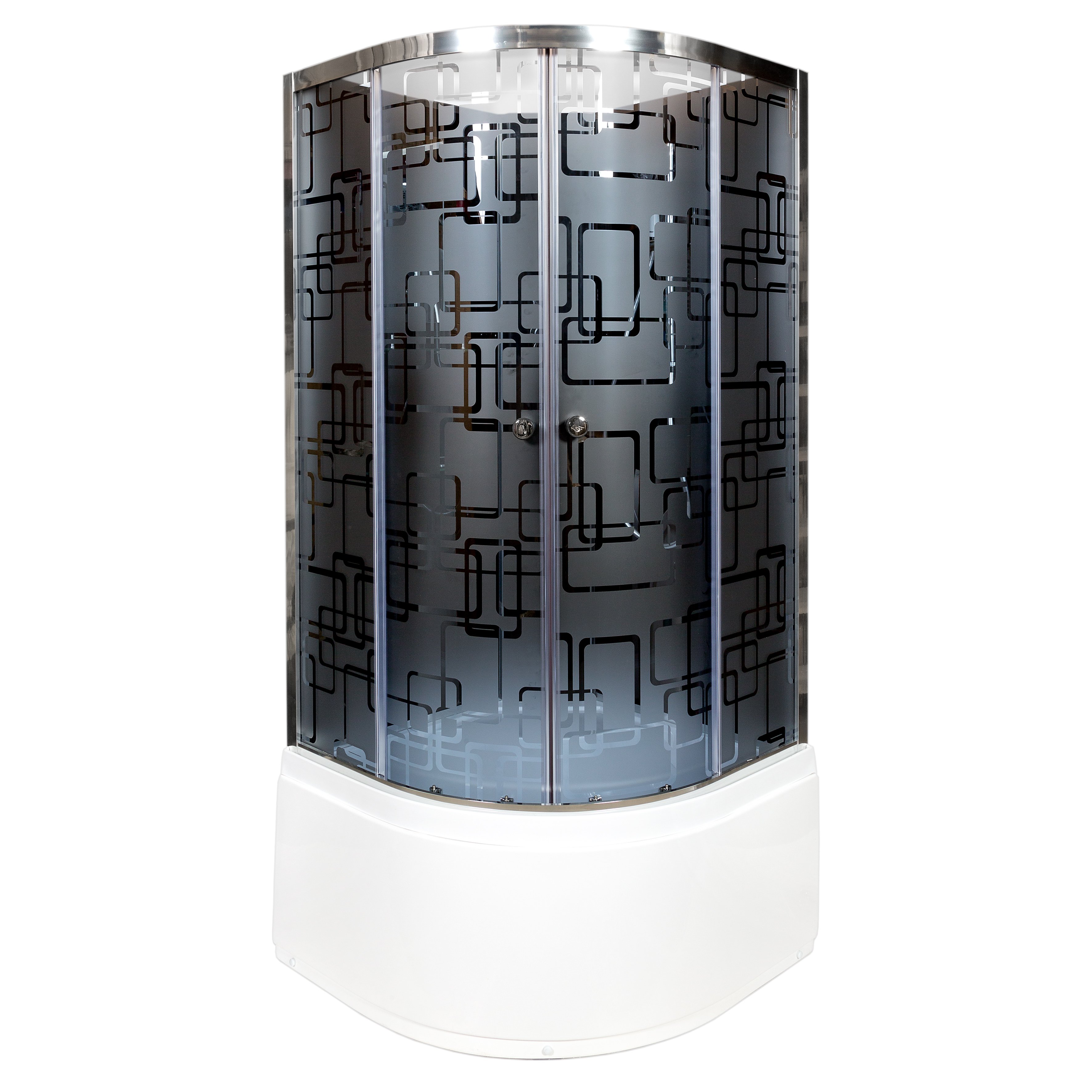 ЕМ1512 L N LED Душевая кабина DETO Серия EM BМ4510 N с гидромассажем BLACK - Вид №13