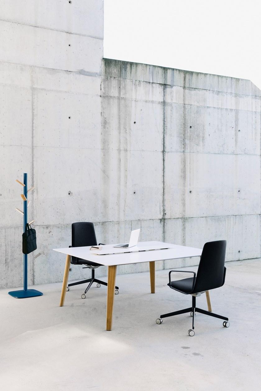 ENEA Офисное кресло из ткани с 4-мя спицами на колесиках Lottus conference sun-id-1469494 - Вид №1