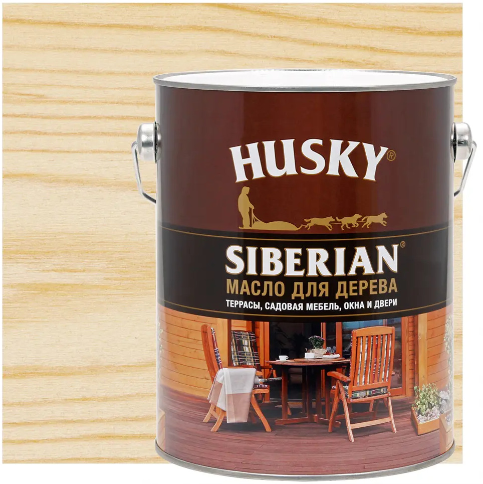 Масло для дерева Husky Siberian - защита и уход для натуральной древесины 85578884