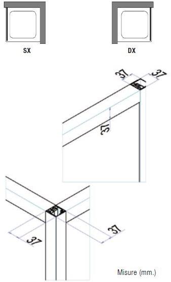 Samo Фиксированная душевая перегородка для комбинированных Eccelsa sun-id-1455097 - Вид №2