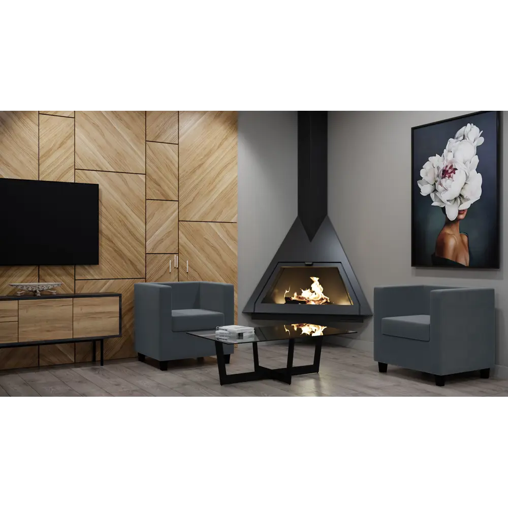 Кресло полиэстер Seasons Корса 73x65x73 см цвет серый 85151540 STLM-2116132  - Вид №3