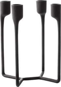 330300 Подсвечник с четырьмя лучами Black Normann Copenhagen Heima