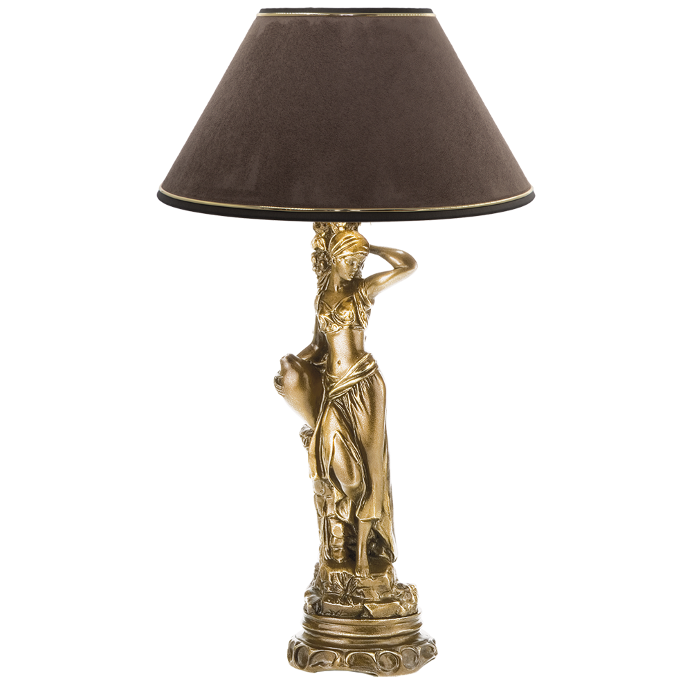 32016,34013 Настольная лампа Девушка с кувшином Бронза Кофе BOGACHO 4627138210659, 4627179657109