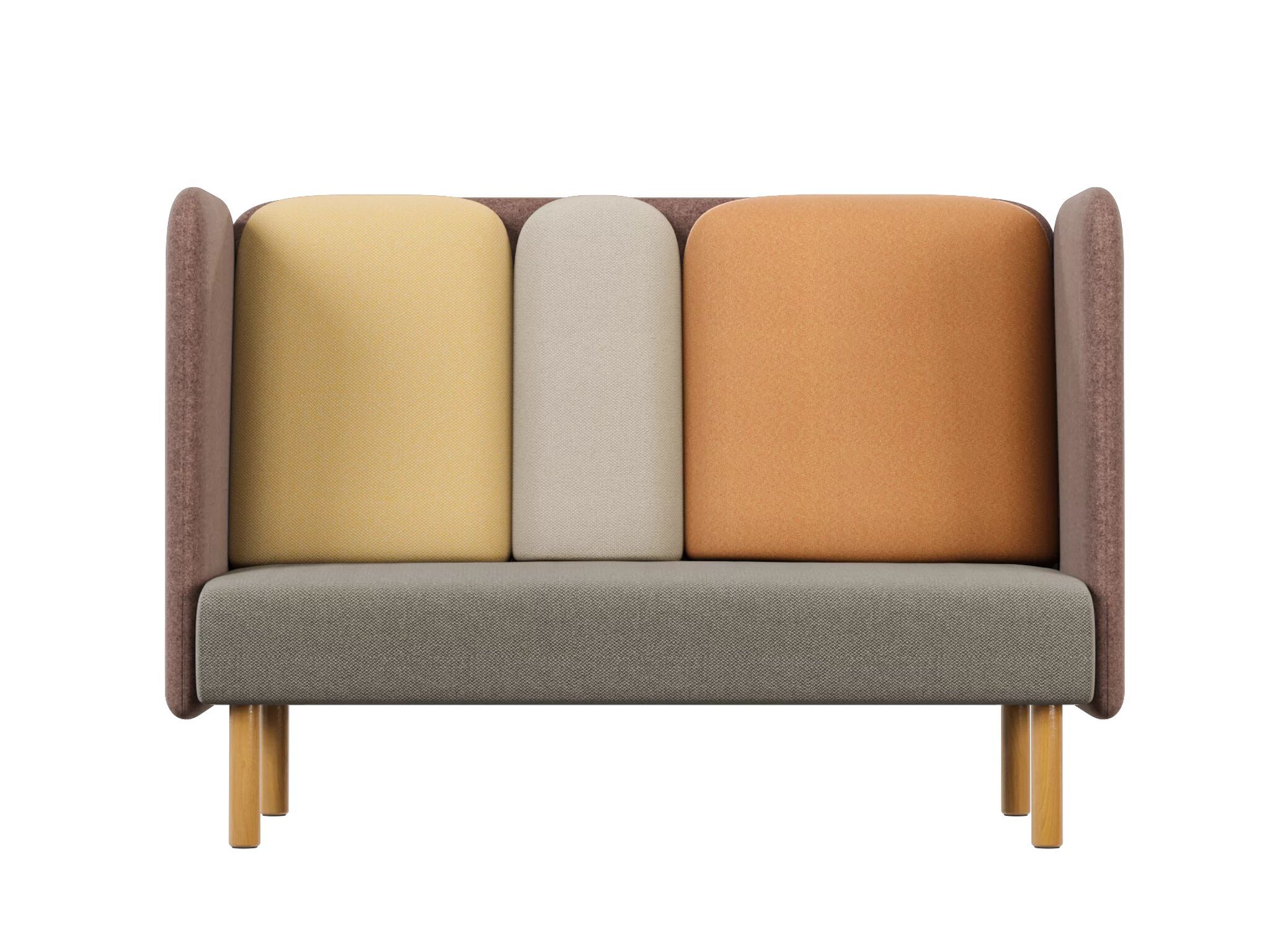 3-местный тканевый диван с огнестойкой обивкой Intuit by Softrend август ARCH-00005721