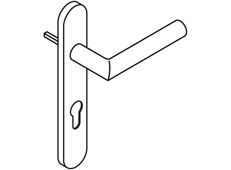 162XAH17.250 Противопаниковая планка ps160xa модель 162x HEWI Beschläge für Außentüren  - Вид №1