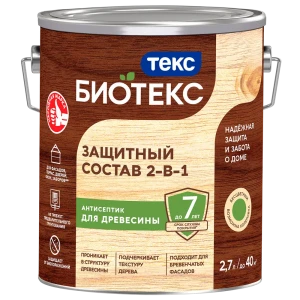 89344695 Антисептик Bioteks 2 в 1 цвет прозрачный 2.7 л STLM-1540114