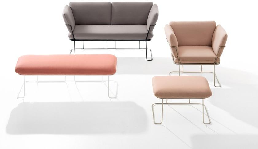 B-LINE Тканевая скамья без спинки Merano sun-id-1463384 - Вид №2