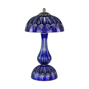 Лампа настольная хрустальная 45х25 см синяя Bohemia Ivele 1370L/3/25 Ni Clear-Blue/H-1I BOHEMIA IVELE КЛАССИЧЕСКИЕ 00-3889258 Синий