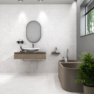 89385244 Глазурованный керамогранит Arcadia Ceramica Carving 60x120 см 1.44 м² матовый цвет белый STLM-1515602