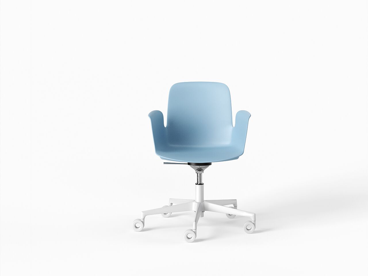 Пластиковый поворотный операционный офисный стул с колесами FREZZA Fior di Lotus Plastic ARCH-00007894 - Вид №1