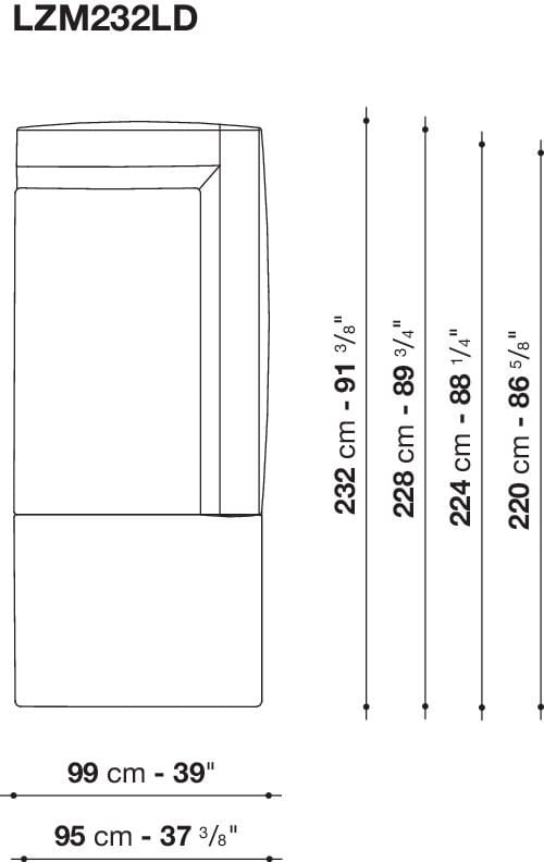 Угловой диван из ткани Maxalto Lucrezia Soft ARCH-00108784 - Вид №9