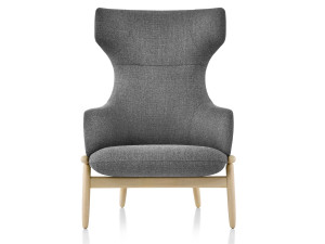 Кресло bergère из ткани с высокой спинкой