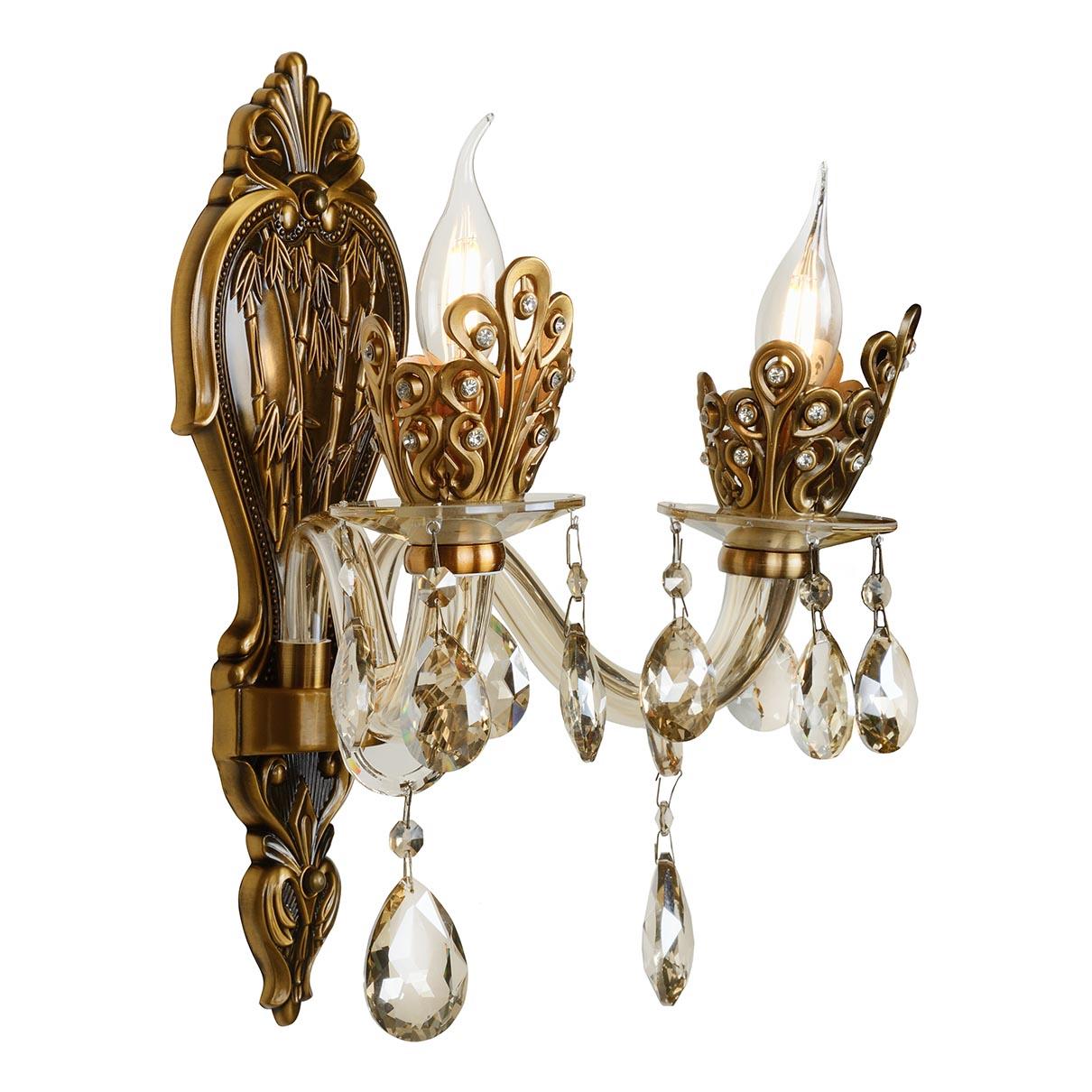 Бра настенное бронзовое iLamp Asia 61078/2 BR ILAMP СВЕЧА 00-3949150 Бронза  - Вид №1