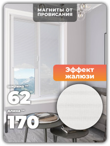 90082511 Рулонная штора Lane 62х170 см цвет белый 75020 Стиль «Природный» STLM-0105431 EVOLI