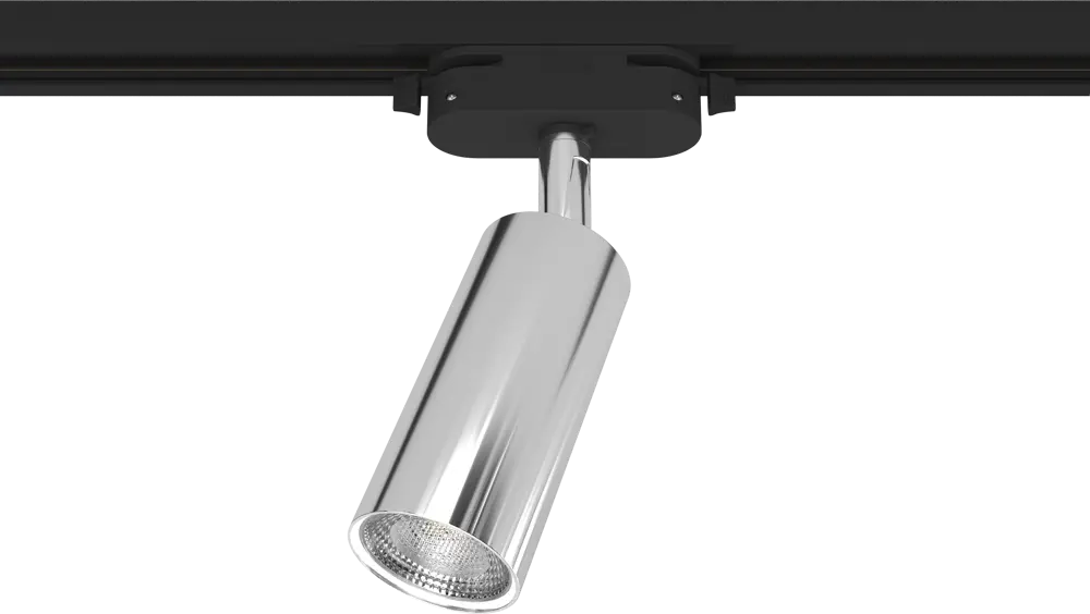 84846871 Трековый светильник спот поворотный Ritter Artline 55x100мм под лампу GU10 до 2.6м² металл цвет хром STLM-0056060