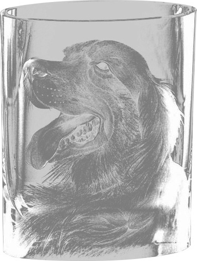 81766 Moser Ваза 24см "Голова сеттера" п/к Хрусталь бессвинцовый 