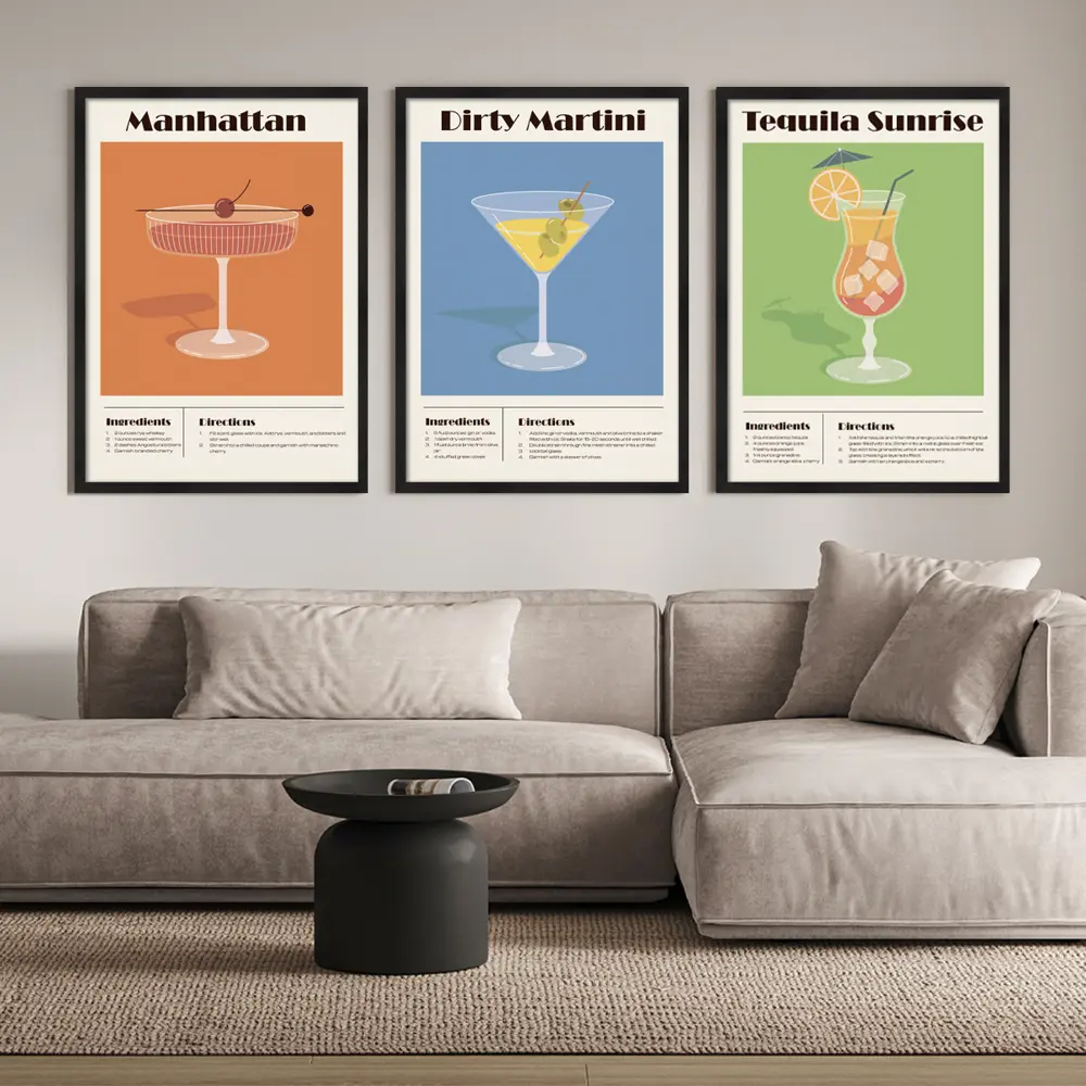 Картина в раме Коктейль Манхэттен 50x70 см цвет разноцветный POSTERMARKET STLM-2090089 - Вид №3