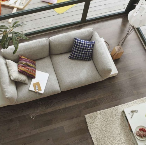 Паркетная доска Meister PС 400 Style Античный коричневый 8265 Дуб Рустик с брашью (Текстурированная) 2400х255 мм 2300200054 - Вид №2