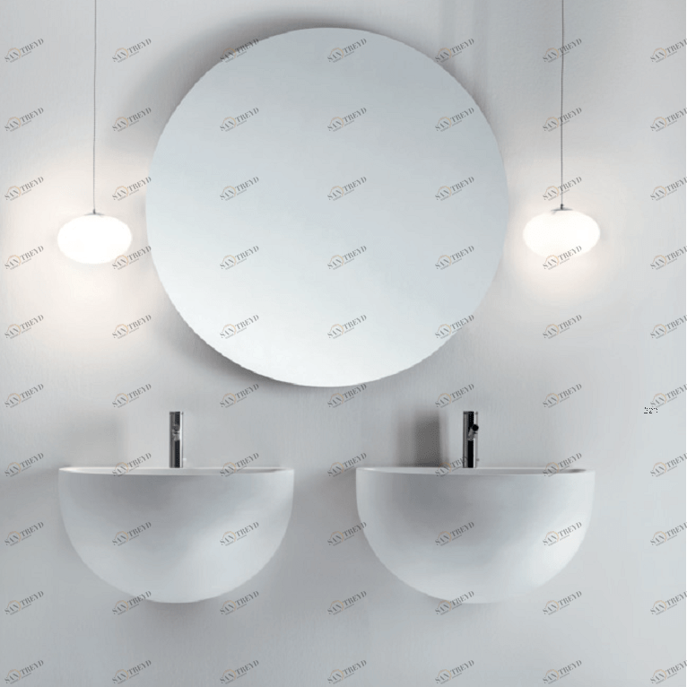 D5H Подвесная раковина настенная овальная Falper  белая 