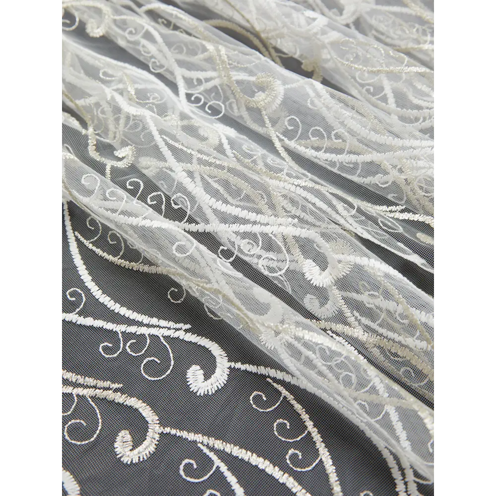 Тюль 1 м/п Классика сетка 280 см цвет бежевый ELIT HOME STLM-2094866 - Вид №5