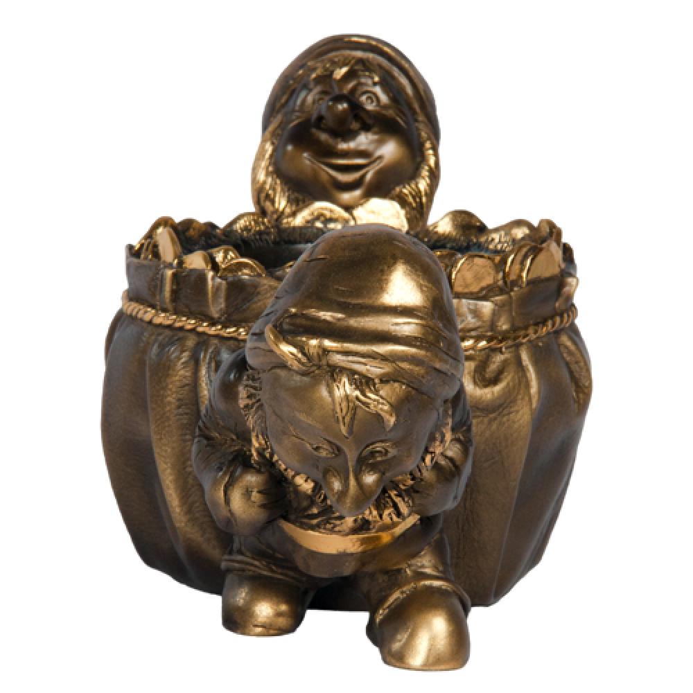 22519 Подставка для украшений Гном - все богатство в дом Бронза BOGACHO 4627138187166 - Вид №2