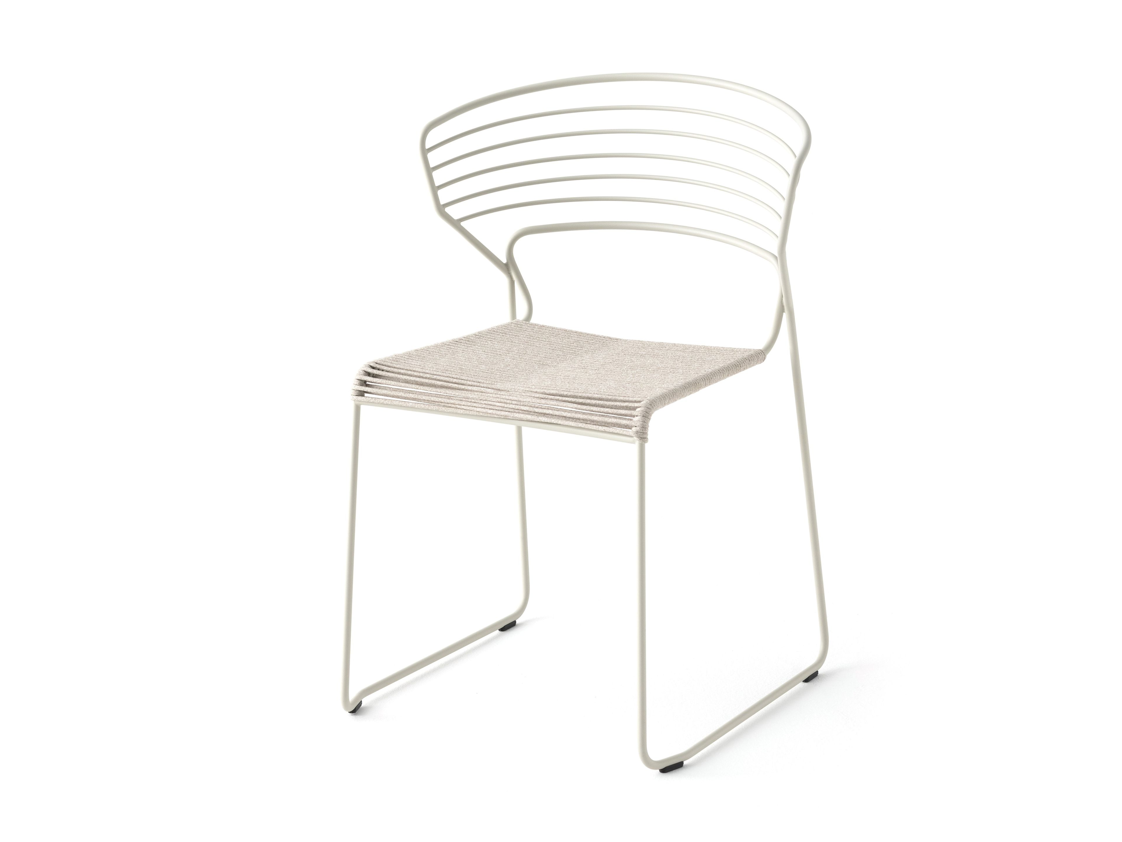 Стальной стул и веревочный плетеный стул Desalto Koki Wire ARCH-00035704 - Вид №3