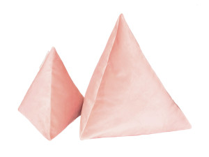 Бархатная однотонная подушка