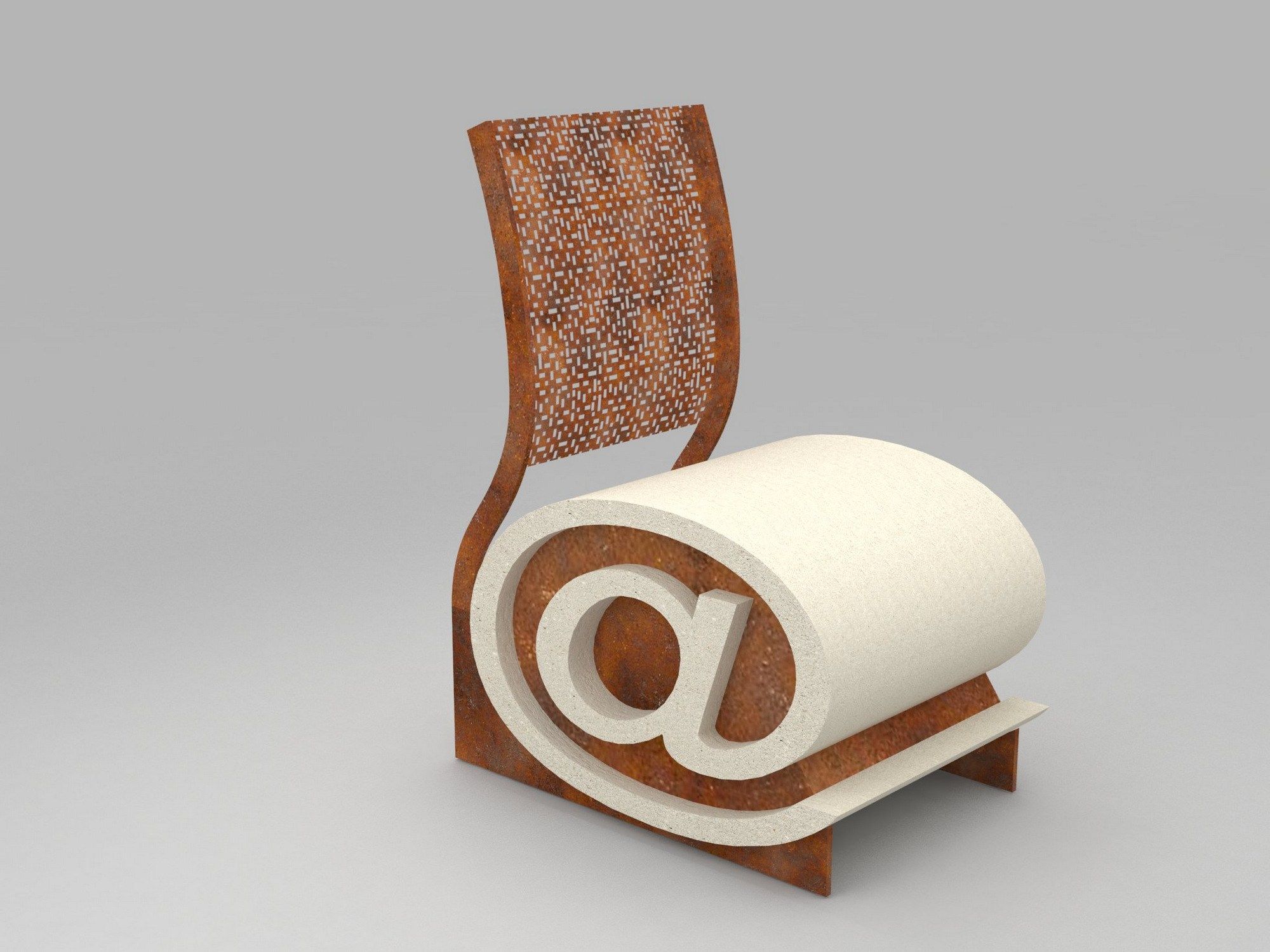 Реконструированное каменное наружное сиденье Viscio Urban Design POLTRON@ 1.0 ARCH-00013840 - Вид №1