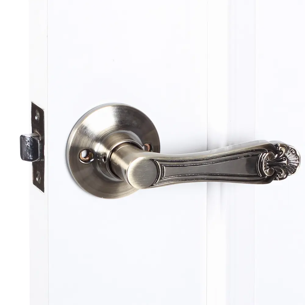 Ручка защелка 637/BL АB-E (бр) кл/фик FUARO STLM-2148104 - Вид №6