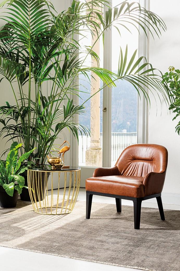 Tirolo Кожаное кресло с подлокотниками Lotus 063 p - Вид №3