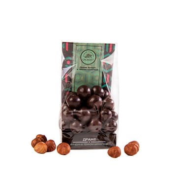 Драже Фундук в тёмном шоколаде CACAOJET Santreyd 34462 - Вид №1