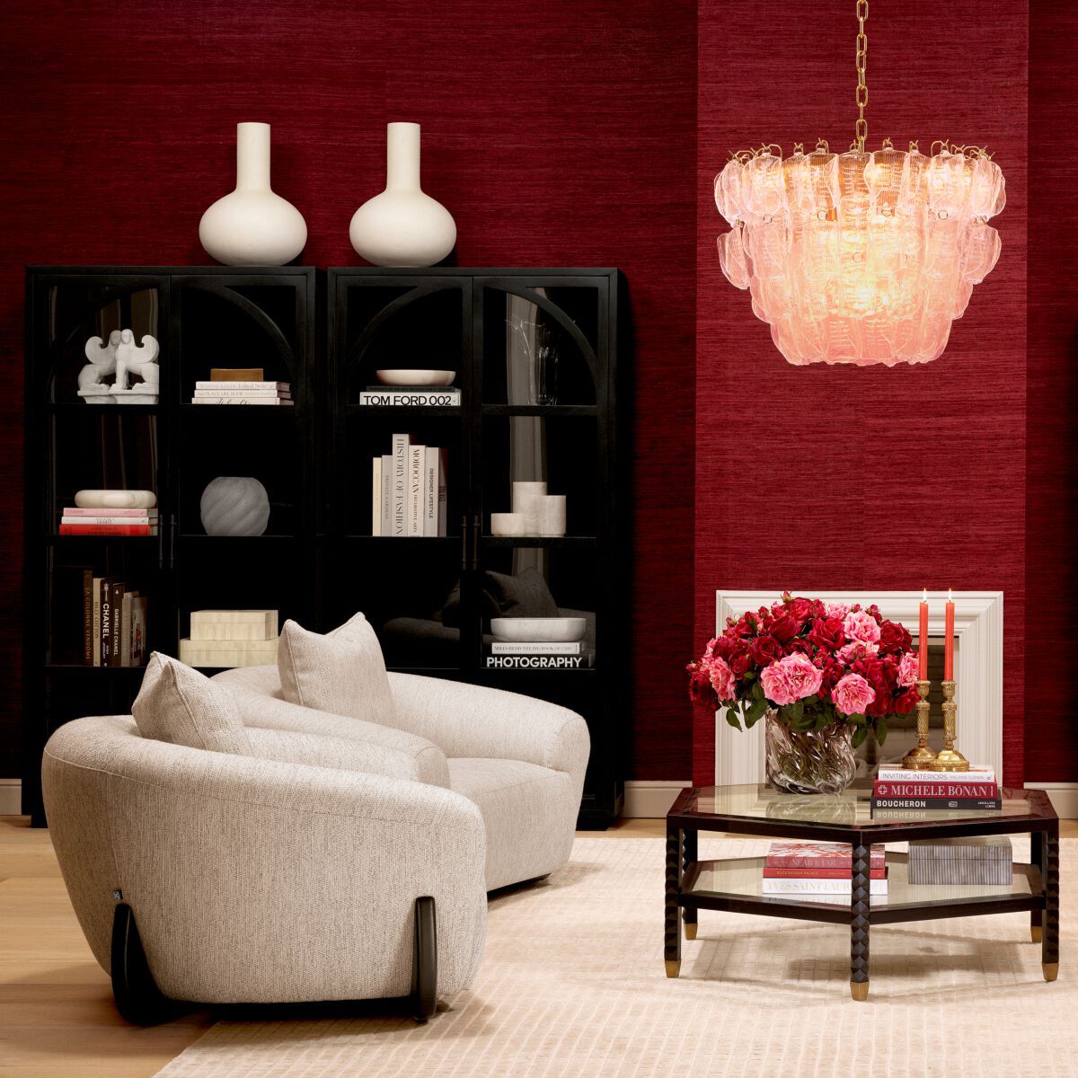 Тканевое кресло с подлокотниками Eichholtz Сидерно ARCH-00056505