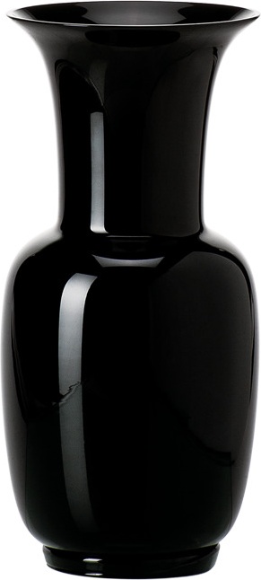 10640937 VENINI Ваза Venini "Опалино" 42х20см (черная) Стекло 
