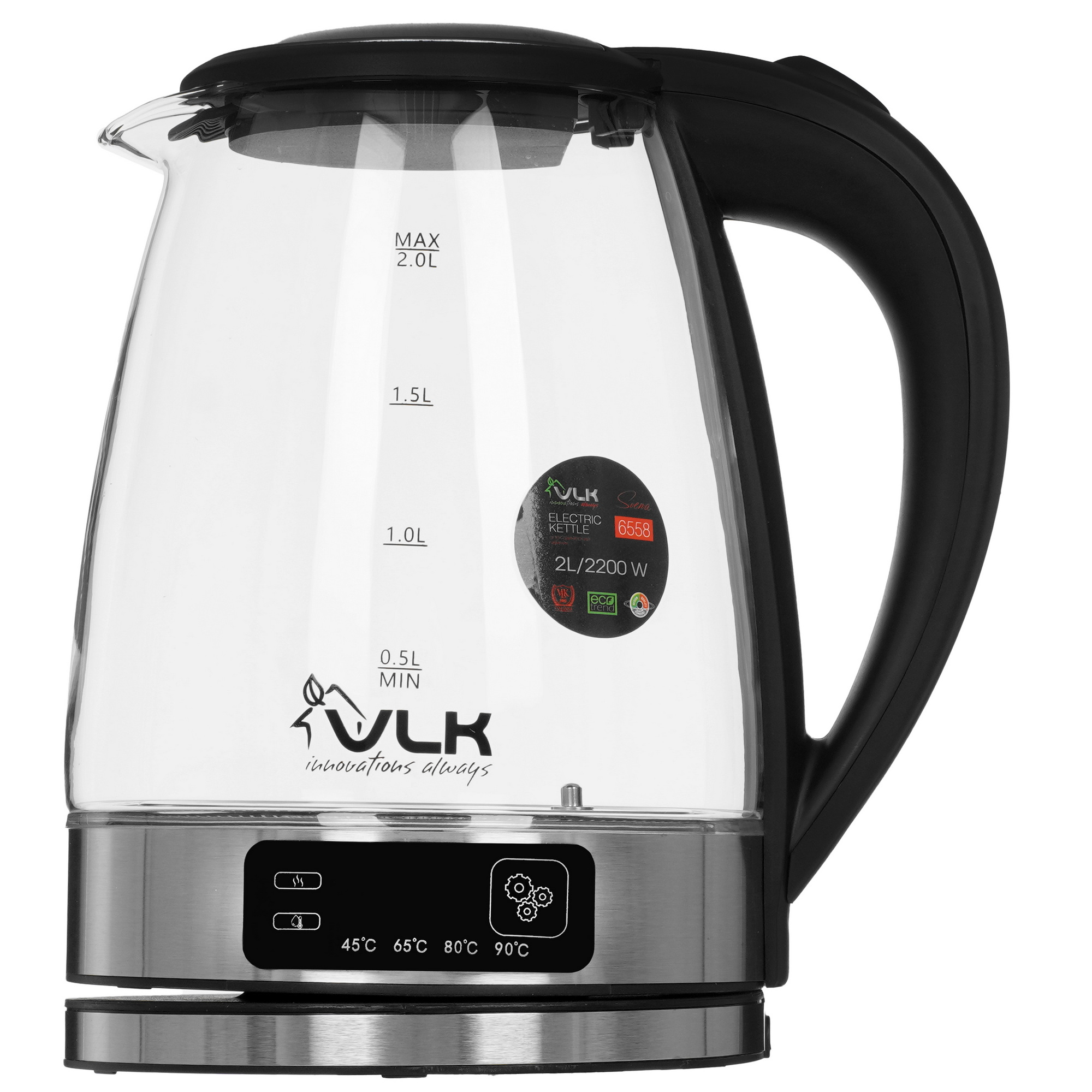 9216770 Электрочайник VLK Siena-6558 черный STDN-0011685