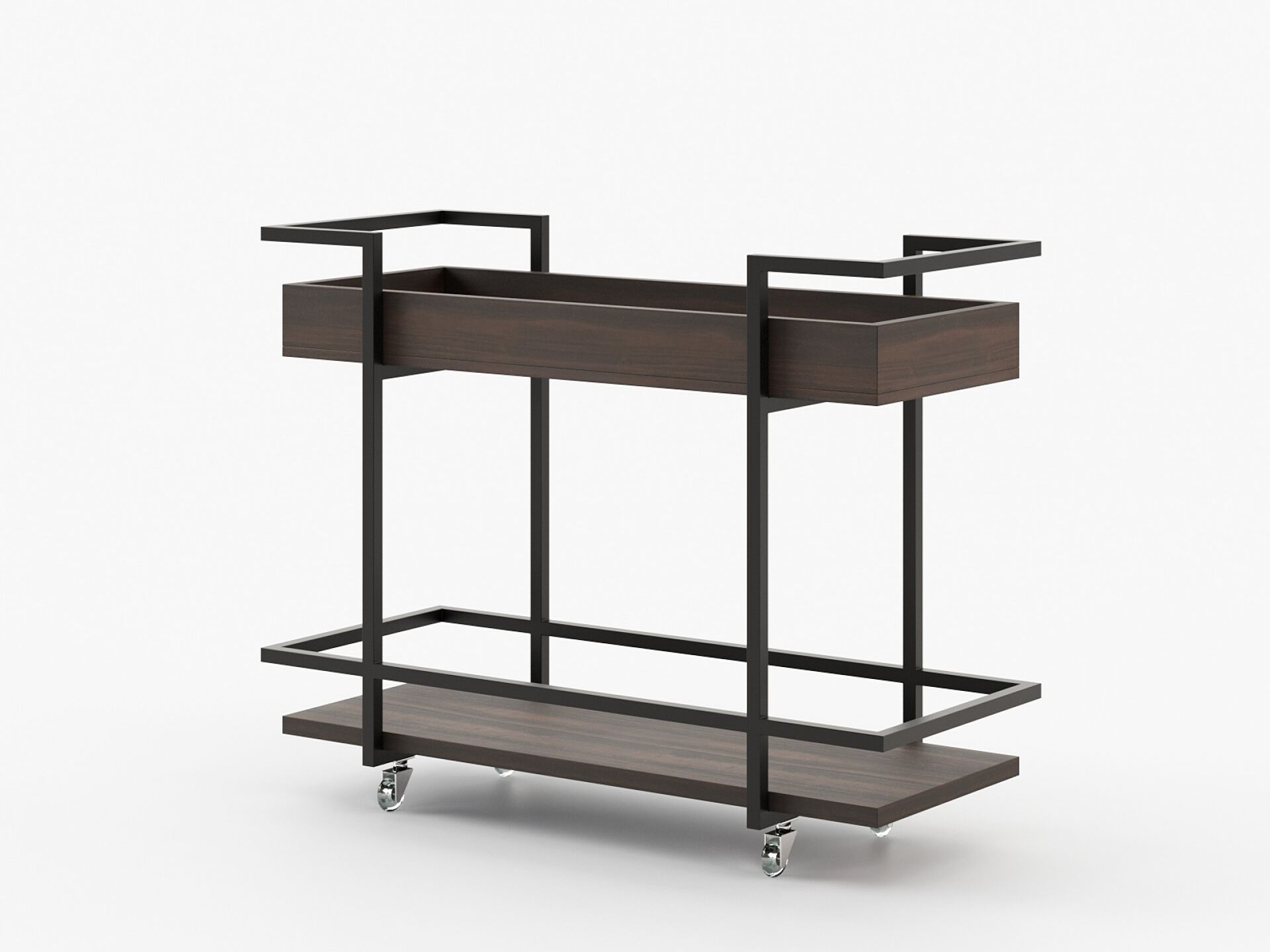 Деревянная тележка для еды Laskasas JANICE ARCH-00096535 - Вид №3