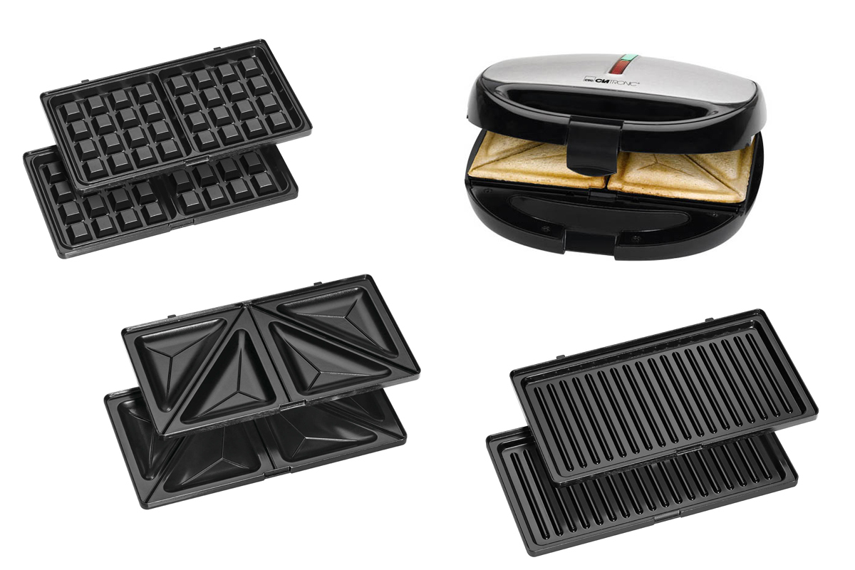 8117342 Универсальный пекарь Clatronic ST/WA 3670 Multigrill серебристый STDN-0144978 - Вид №4