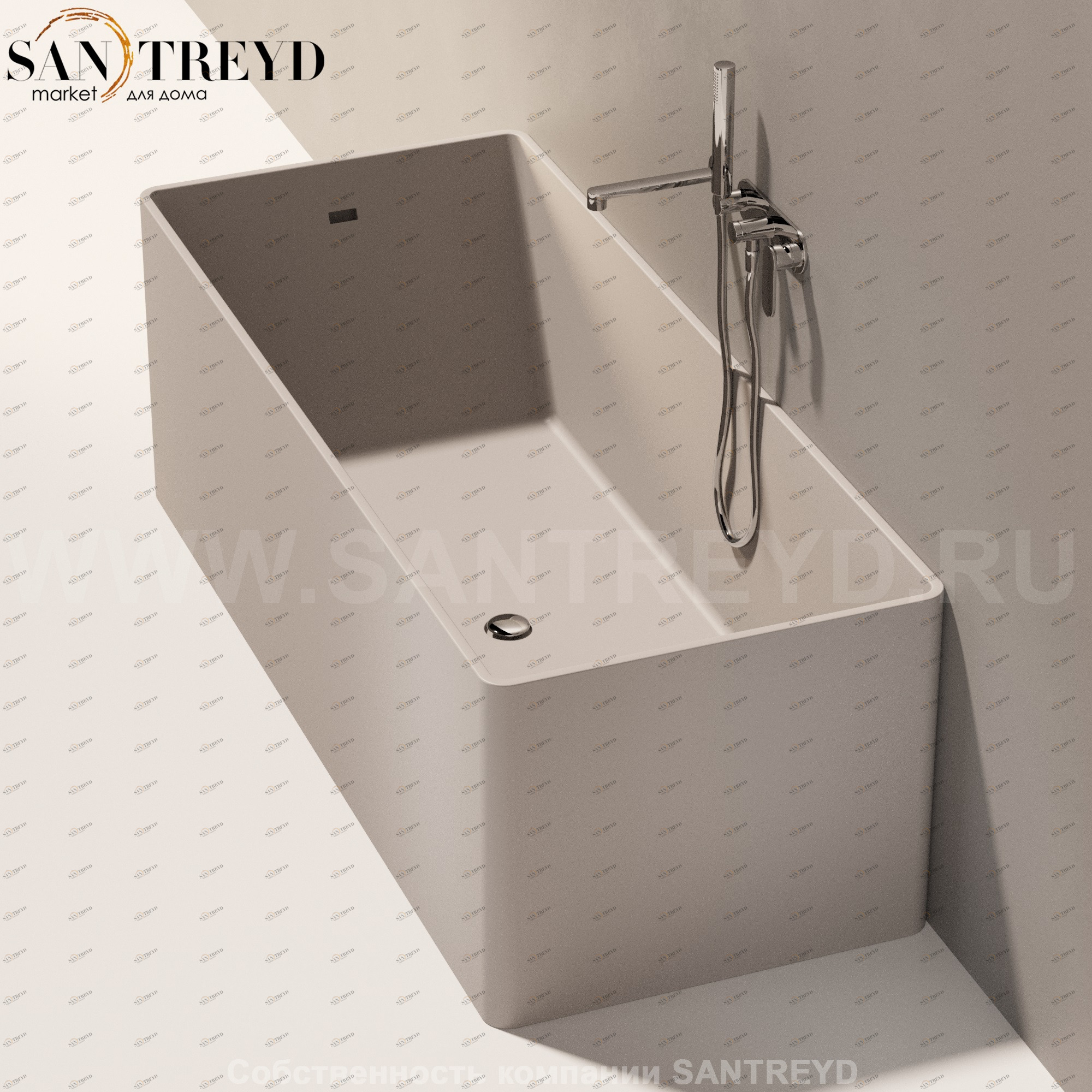 Flaminia WASH Ванна свободностоящая 170 см серая MW170.1019 Ceramica Flaminia MW1701019