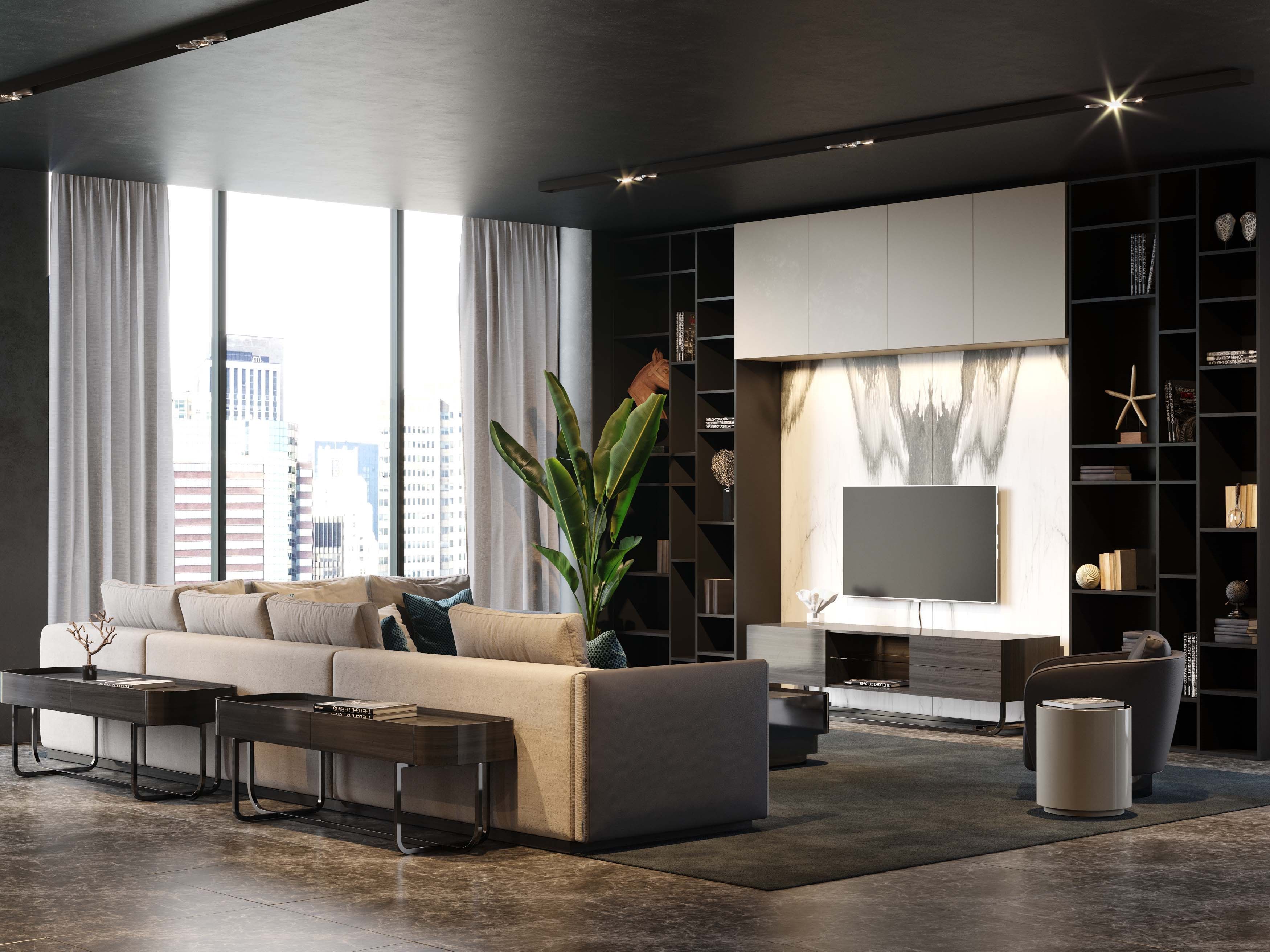 Бархатный угловой диван Stylish Club His &amp ARCH-00138156 - Вид №19