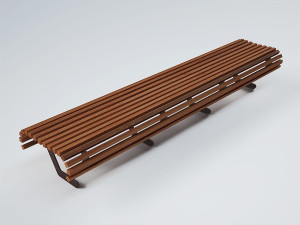 Деревянная скамья без спинки