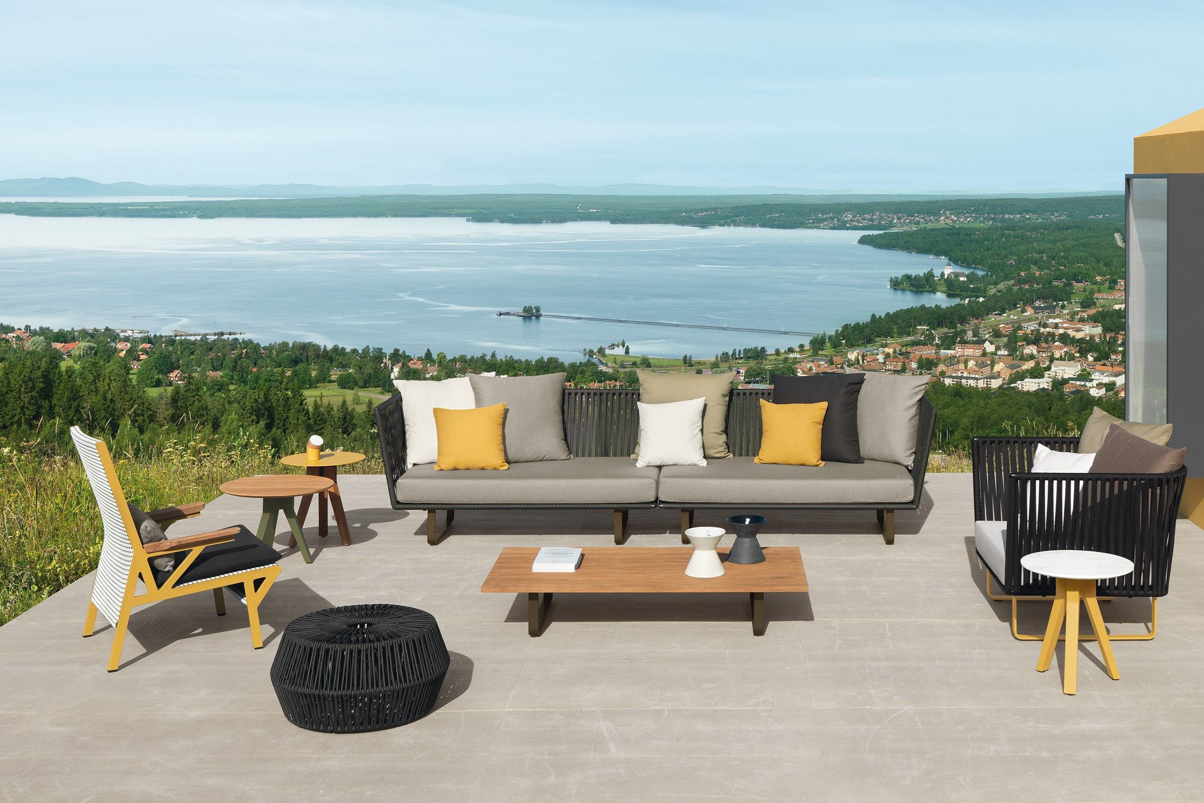 2-местный тканевый модульный садовый диван Kettal Bitta ARCH-00076175 - Вид №6