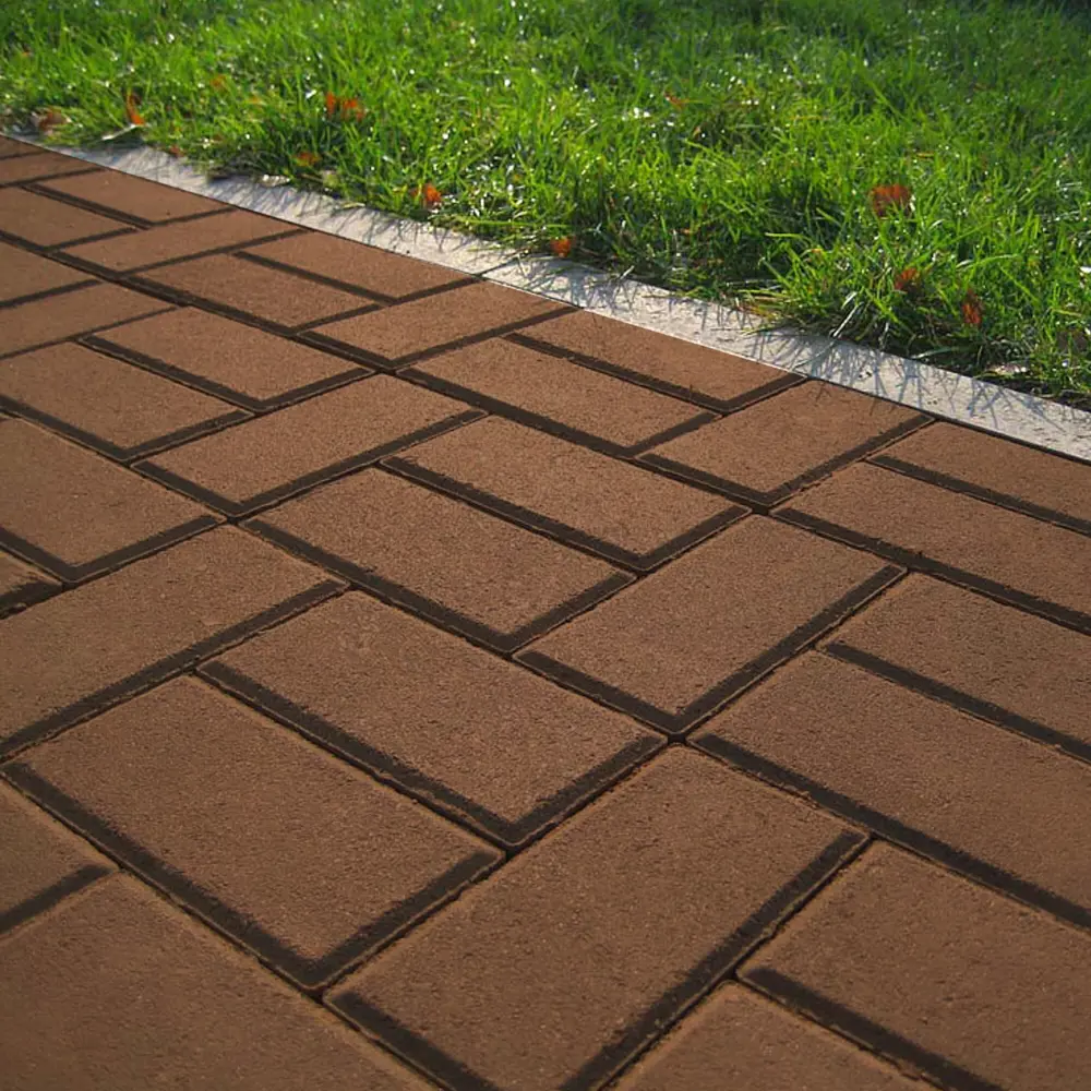 Плитка тротуарная Призма 200x100x60 мм цвет коричневый 83111609 STLM-2190970 Santreyd  - Вид №2